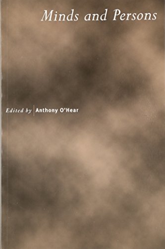 Minds and persons Cover