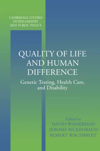 Quality of life and human difference Cover