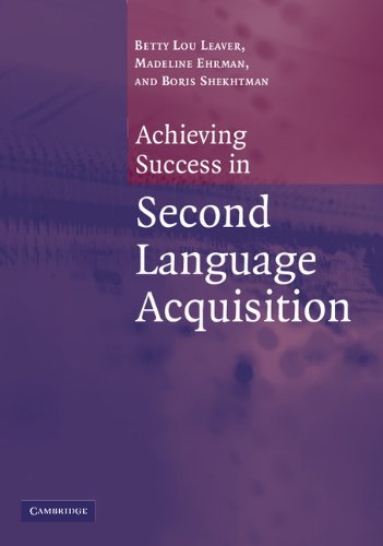 Achieving success in second  language acquisition Cover