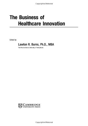The business of healthcare innovation Cover