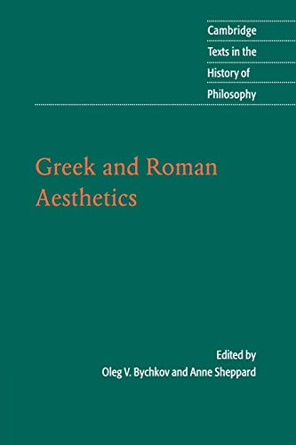 Greek and Roman Aesthetics (Cambridge Texts in the History of Philosophy) Cover