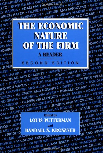 The Economic Nature of the Firm Cover