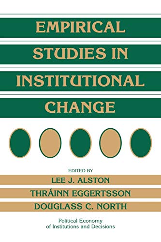 Empirical studies in institutional change Cover