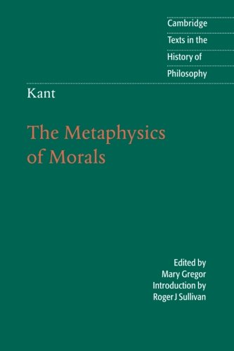 The metaphysics of morals Cover