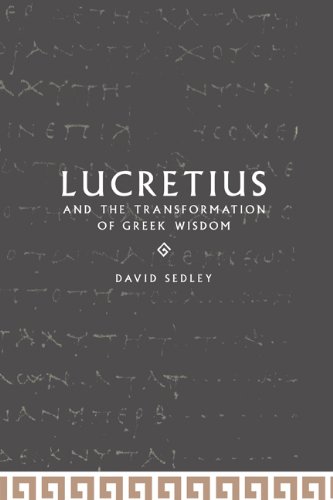 Lucretius and the transformation of Greek wisdom Cover