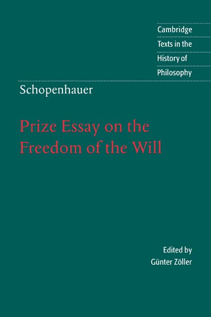 Prize essay on the freedom of the will Cover