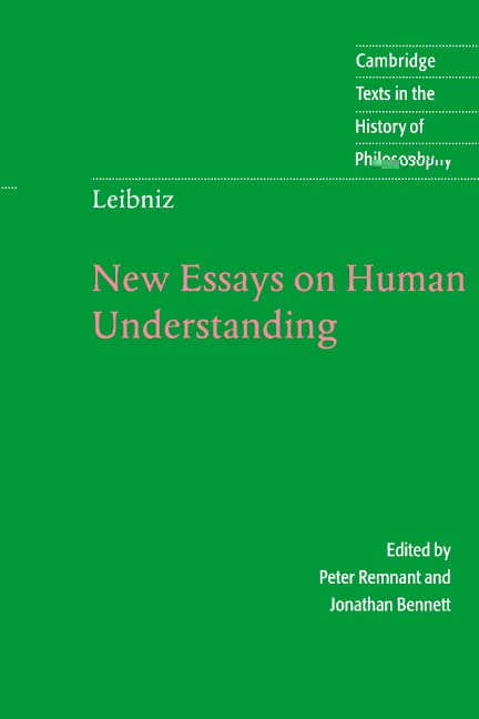 New essays on human understanding Cover