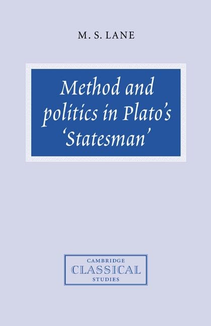 Method and politics in Plato's Statesman Cover