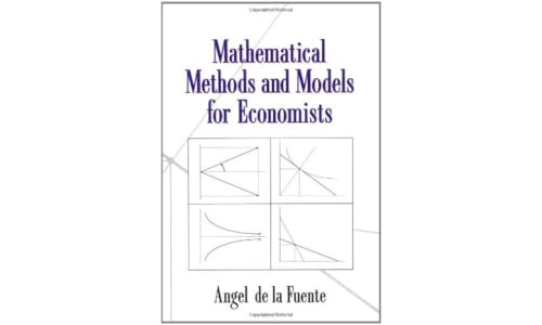 Mathematical methods and models for economists Cover