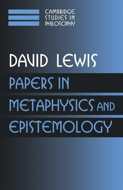 Papers in metaphysics and epistemology Cover