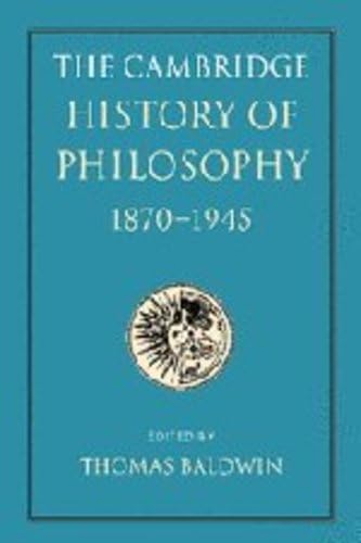 The Cambridge History of Philosophy 18701945 Cover