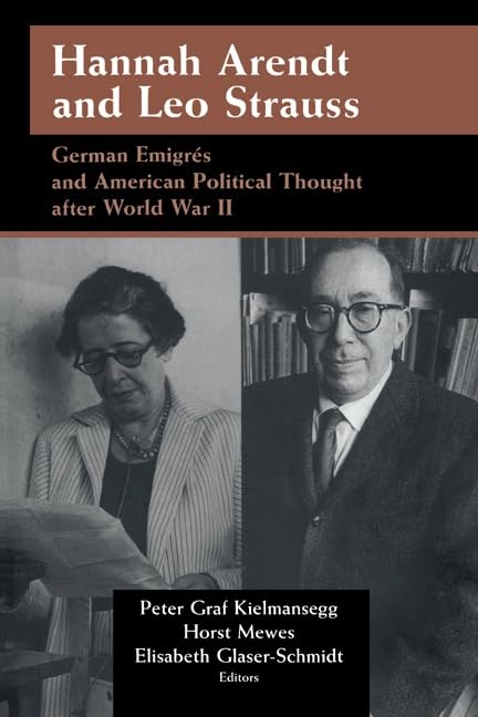 Hannah Arendt and Leo Strauss Cover