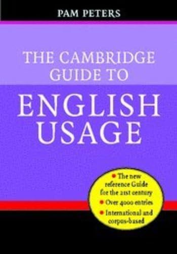 The Cambridge guide to English usage Cover