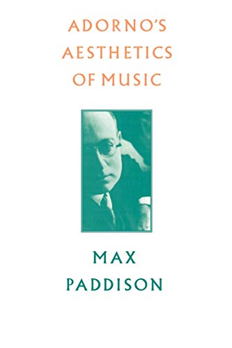 Adorno's aesthetics of music Cover