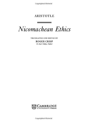 Nicomachean ethics Cover