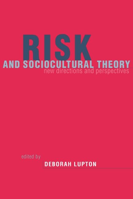 Risk and Sociocultural Theory Cover