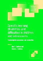 Specific learning disabilities and difficulties in children and adolescents Cover