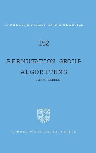 Permutation group algorithms Cover