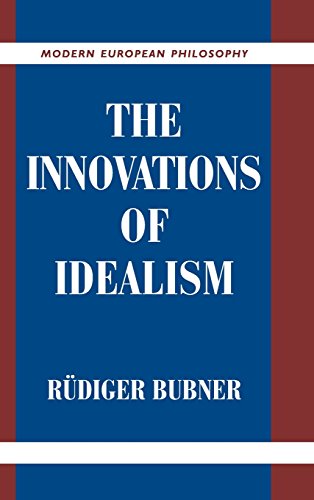 The innovations of idealism Cover