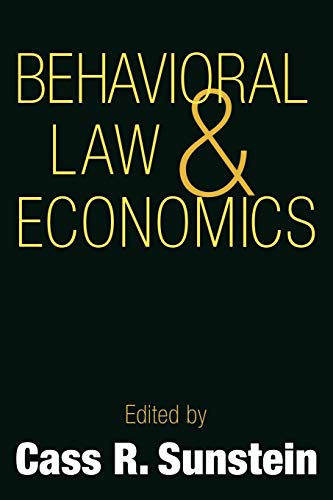 Behavioral law and economics Cover