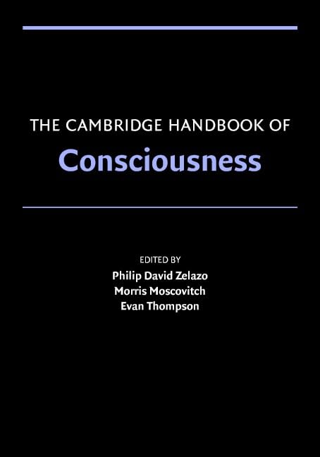 The Cambridge handbook of consciousness Cover