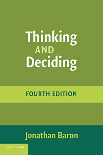 Thinking and Deciding Cover