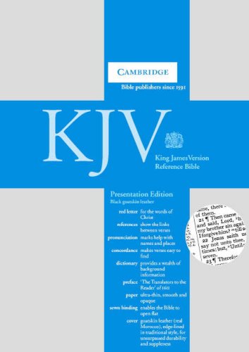 KJV Presentation Reference Black Goatskin RCD286 Cover