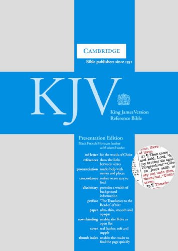 KJV Presentation Reference Black French Morocco RCD283:IX Cover