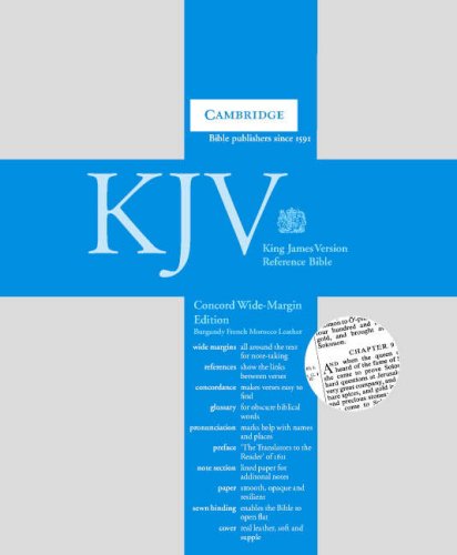 KJV Concord Wide-Margin Reference Burgundy French Morocco KJ263WM Cover
