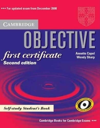Objective First Certificate Self-study Student's Book Cover