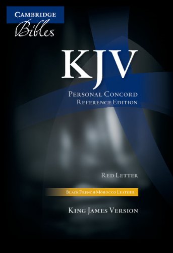 KJV Personal Concord Reference Black French Morocco KJ463XR (Bible Kjv Red Letter Edition) Cover