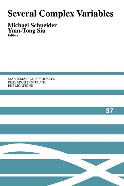 Several complex variables Cover