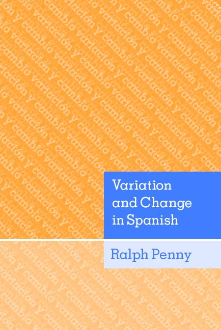 Variation and change in Spanish Cover