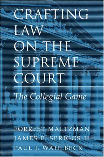 Crafting law on the Supreme Court Cover