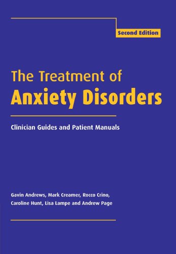 The treatment of anxiety disorders Cover