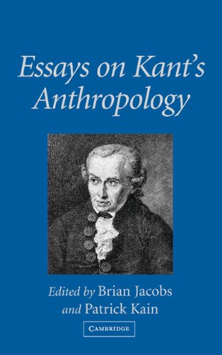 Essays on Kant's anthropology Cover