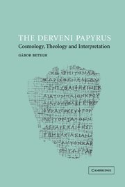 The Derveni papyrus Cover