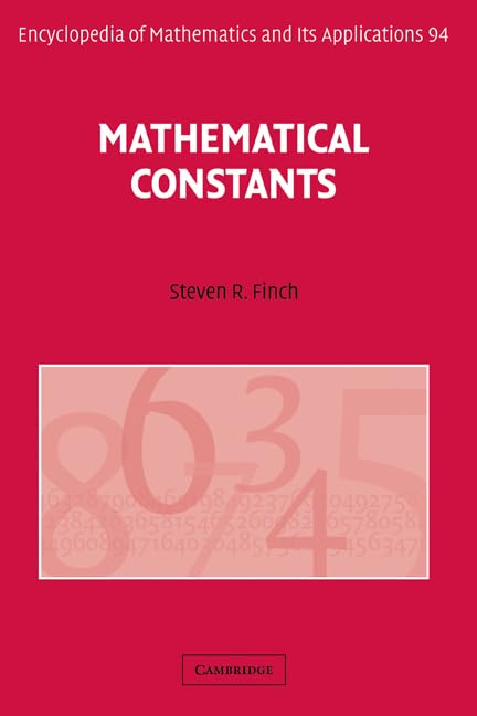 Mathematical Constants Cover