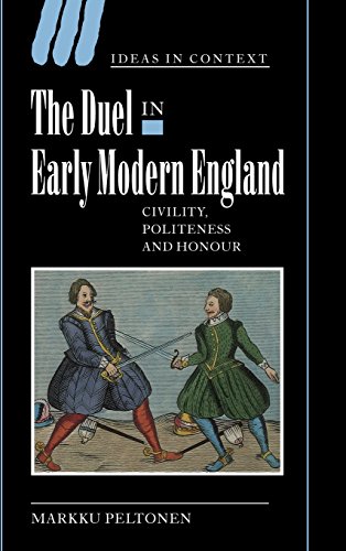 The Duel in Early Modern England Cover