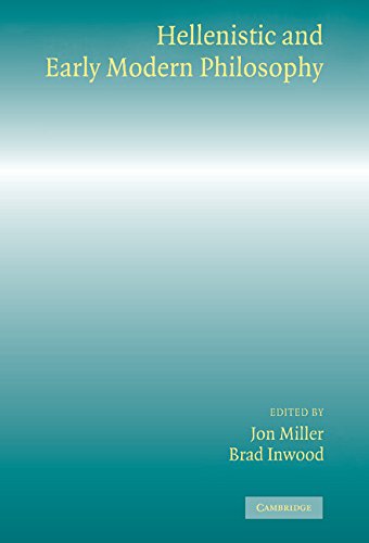 Hellenistic and early modern philosophy Cover