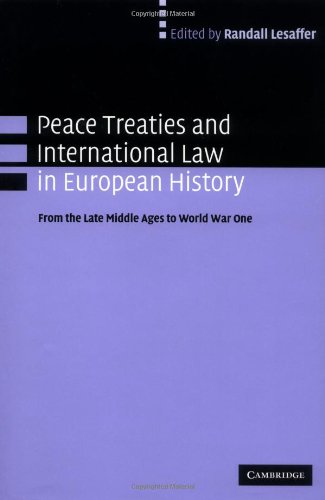 Peace treaties and international law in European history Cover