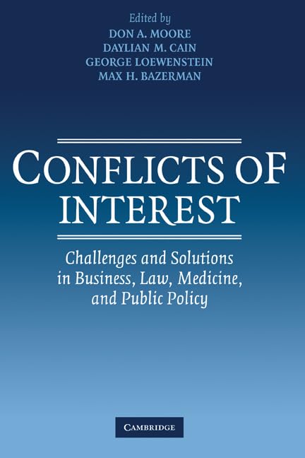 Conflicts of interest Cover