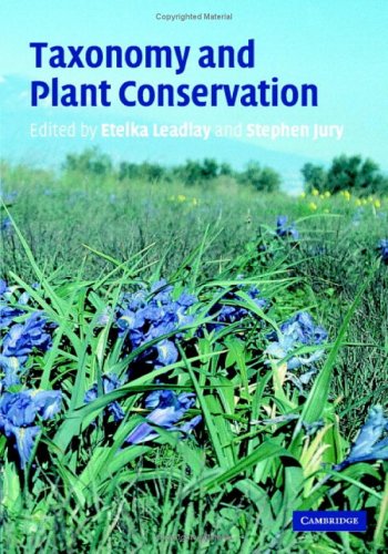 Taxonomy and plant conservation Cover