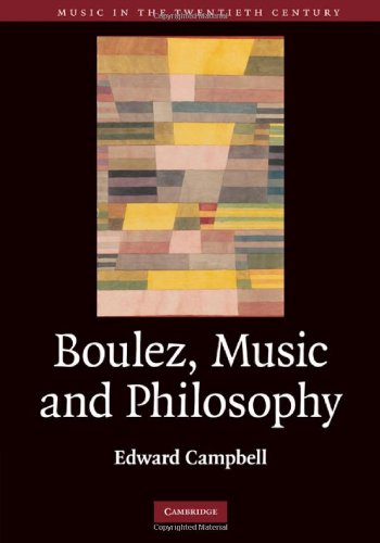 Boulez, Music and Philosophy Cover