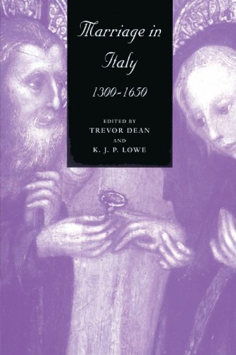 Marriage in Italy, 1300-1650 Cover