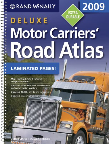 Rand McNally 2009 Deluxe Motor Carriers Road Atlas Cover