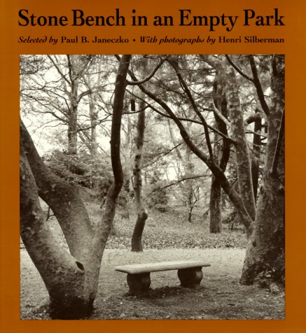 Stone bench in an empty park Cover
