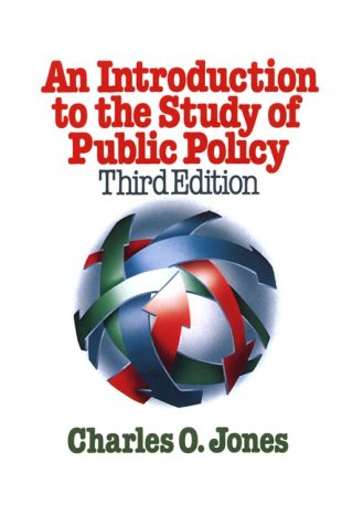 An introduction tothe study of public policy Cover