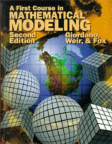 A first course in mathematical modeling. Cover