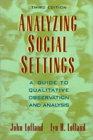 Analyzing social settings Cover